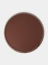 Giobagnara Neptune Leather Lazy Susan  Abask Luxury Gift In  Brown