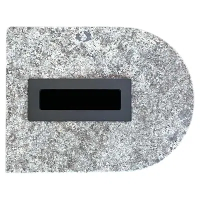 Pre-owned Giobagnara Nobble Marble Tissue Holder In Travertino Titanium By  In Gray