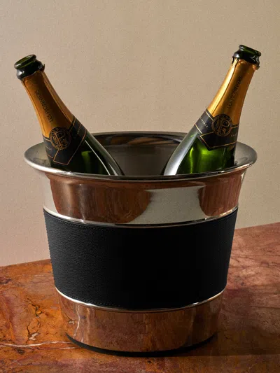 Giobagnara Ocean Leather And Steel 2/3-bottle Champagne Bucket