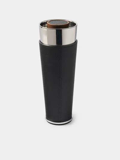 Giobagnara Ocean Leather Cocktail Shaker In Black