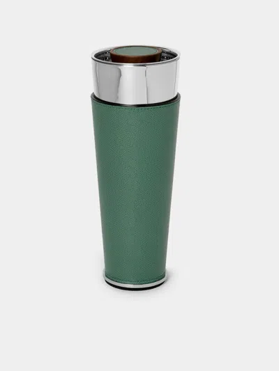 Giobagnara Ocean Leather Cocktail Shaker In Green