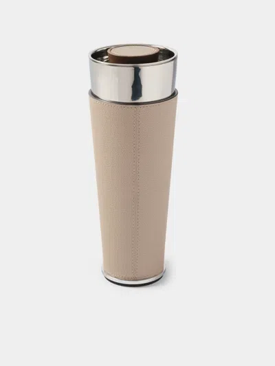 Giobagnara Ocean Leather Cocktail Shaker In Nude