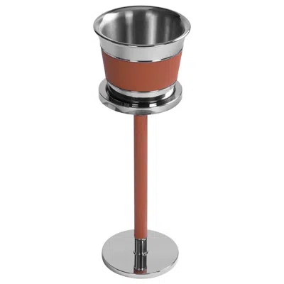 Pre-owned Giobagnara Ocean Stand And Champagne Bucket In Brown