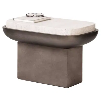 Pre-owned Giobagnara Olympia Olympia Marble Side Table By Stephane Parmentier X  In Gray
