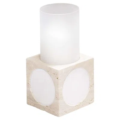 Pre-owned Giobagnara Palazzo Single Candle Holder By Stephane Parmentier X  In Sand