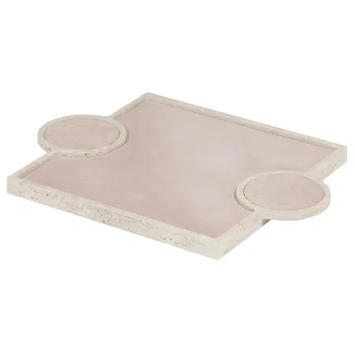Pre-owned Giobagnara Palazzo Square Tray In Sand