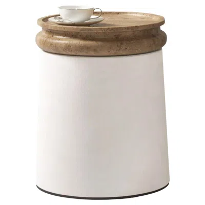 Pre-owned Giobagnara Palladio Side Table I By Stephane Parmentier X  In Sand