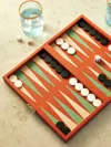 Giobagnara Phileas Wood Miniature Travel Backgammon Set In Multi