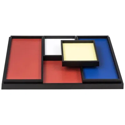 Pre-owned Giobagnara Phorma Small Rectangular Tray In Wengé In Brown