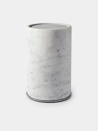 Giobagnara Positano Marble Wastepaper Bin In Gray