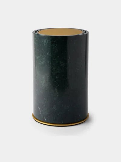 Giobagnara Positano Marble Wastepaper Bin In Black