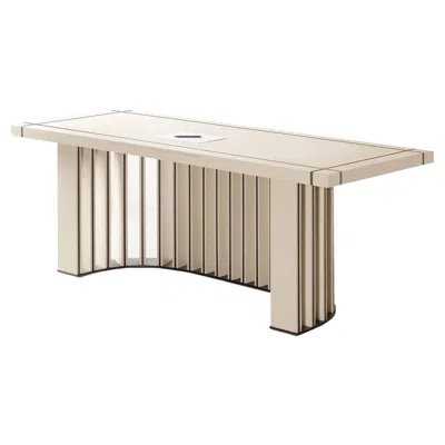 Pre-owned Giobagnara Quinta Desk By Stephane Parmentier X  In Sand