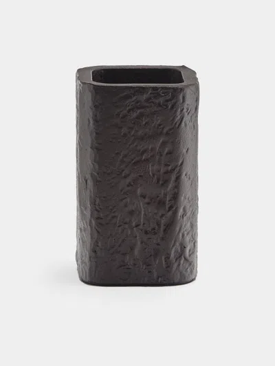 Giobagnara Riace Imperfect Bronze Toothbrush Holder In Black