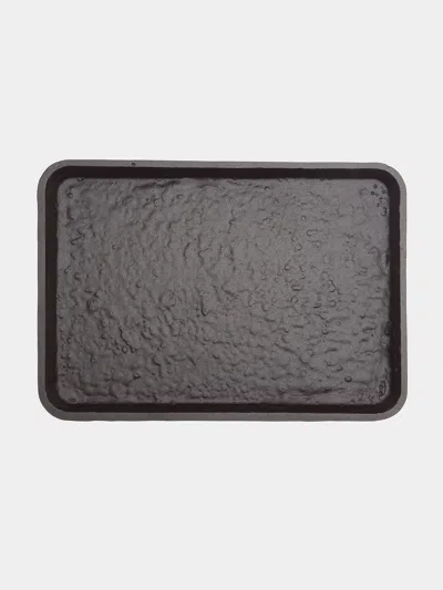 Giobagnara Riace Imperfect Bronze Valet Tray (11.5in/29cm) In Gray
