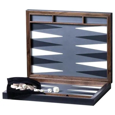Pre-owned Giobagnara Safari Backgammon Case In Brown