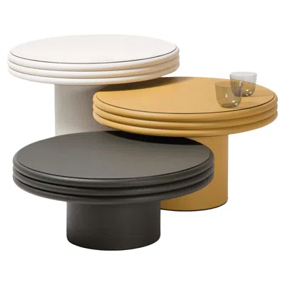 Pre-owned Giobagnara Scala Small Round Coffee Table With One Leg By Stephane Parmentier X  In Brown