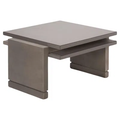 Pre-owned Giobagnara Stratos Coffee Table By Stephane Parmentier X  In Gray