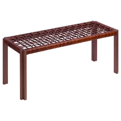 Pre-owned Giobagnara Structura Crisscross Bench In Brown