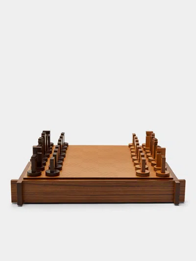 Giobagnara Structura Leather Games Compendium  Abask Luxury Gift In Brown
