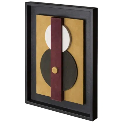 Pre-owned Giobagnara Tabou Decorative Wall Sculpture With Black Frame #1