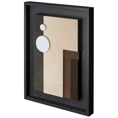 Pre-owned Giobagnara Tabou Decorative Wall Sculpture With Black Frame #3