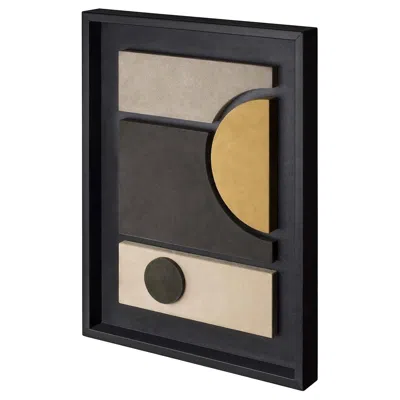 Pre-owned Giobagnara Tabou Decorative Wall Sculpture With Black Frame #4