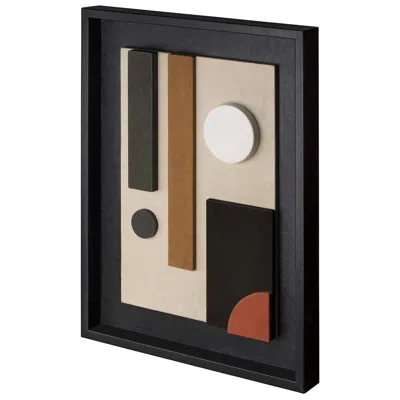 Pre-owned Giobagnara Tabou Decorative Wall Sculpture With Black Frame #6