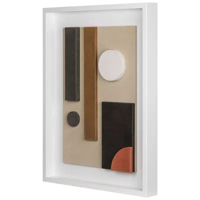 Pre-owned Giobagnara Tabou Decorative Wall Sculpture With White Frame #6