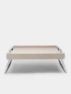 Giobagnara Vic Leather Bed Tray  Abask Luxury Gift In  Taupe