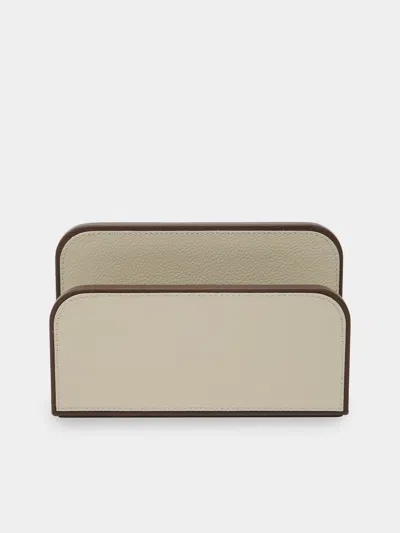 Giobagnara X Poltrona Frau Leather Envelope Holder In Brown