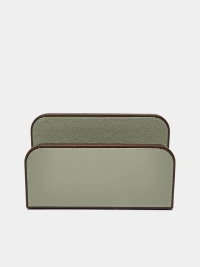 Giobagnara X Poltrona Frau Leather Envelope Holder In Brown