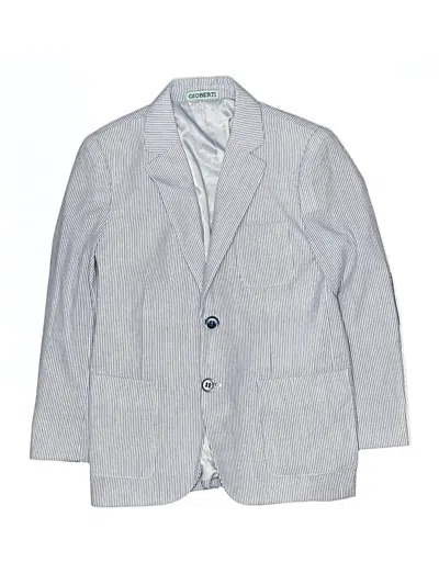 Pre-owned Gioberti Kids' Blazer Jacket In Gray