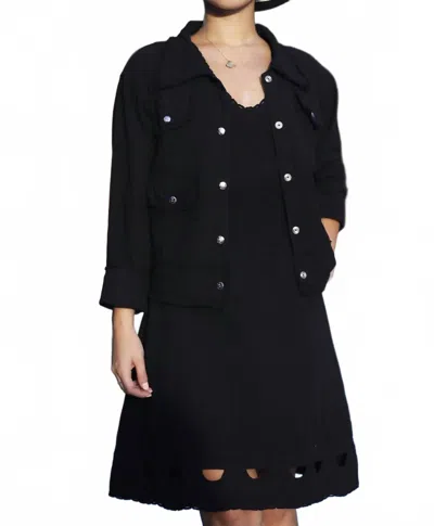 Giocam Women's Rock & Roll Jacket In Black