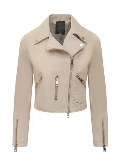 Giocasta Leather Jacket In Milk