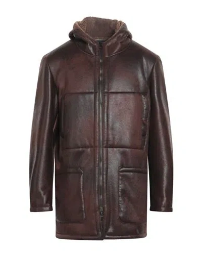 Giocasta Man Jacket Cocoa Size 46 Polyester In Brown