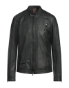 Giocasta Man Jacket Dark Green Size 44 Leather