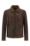 Giocasta Shearling-lining Jacket In Marrone