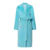 Giodoro Women's Blue Adioro Alpaca Coat In Bachelor Button Color In Blue