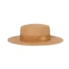 Giodoro Women's Brown Gidoa Camel Felt Hat With Grosgrain Ribbon