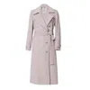 Giodoro Women's Friona Belted Grey Lilac Wool Coat In Grey