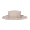 Giodoro Women's Gidoa Canotier Felt Hat In Grey Color