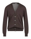 Gioferrari Man Cardigan Dark Brown Size 50 Wool