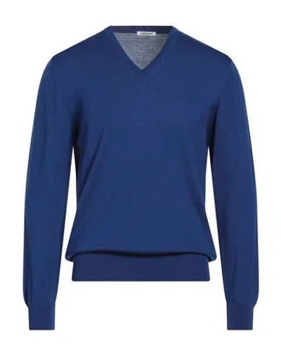 Gioferrari Man Sweater Blue Size 48 Merino Wool