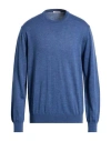 Gioferrari Man Sweater Blue Size 48 Merino Wool