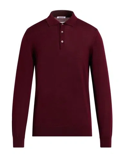 Gioferrari Man Sweater Brick Size 42 Merino Wool In Brown