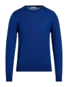 Gioferrari Man Sweater Bright Blue Size 44 Wool In Blue