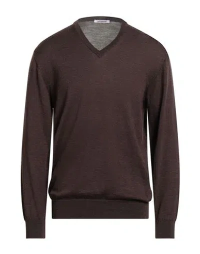 Gioferrari Man Sweater Brown Size 50 Merino Wool