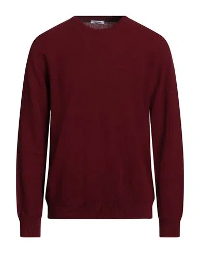 Gioferrari Man Sweater Burgundy Size 46 Merino Wool, Viscose, Polyamide, Cashmere