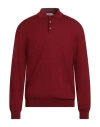 Gioferrari Man Sweater Burgundy Size 48 Merino Wool In Red
