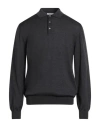 Gioferrari Man Sweater Charcoal Size 46 Merino Wool In Gray